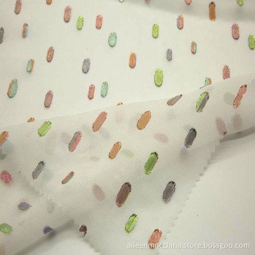 fashion lurex clipping fabric on viscose